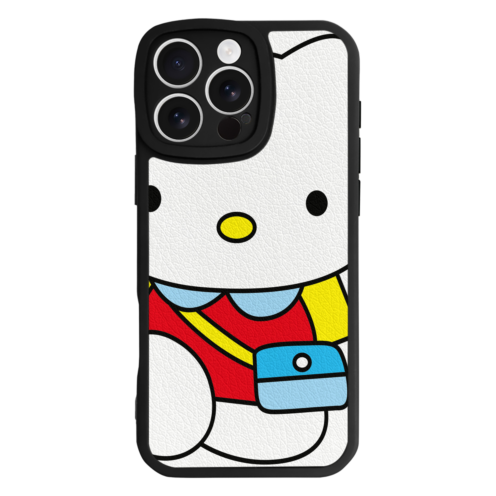 （画像用） Hello Kitty ハローキティ 【iPhone 16シリーズ対応】シリコンスマホケース（レザー調） 材質：シリコン